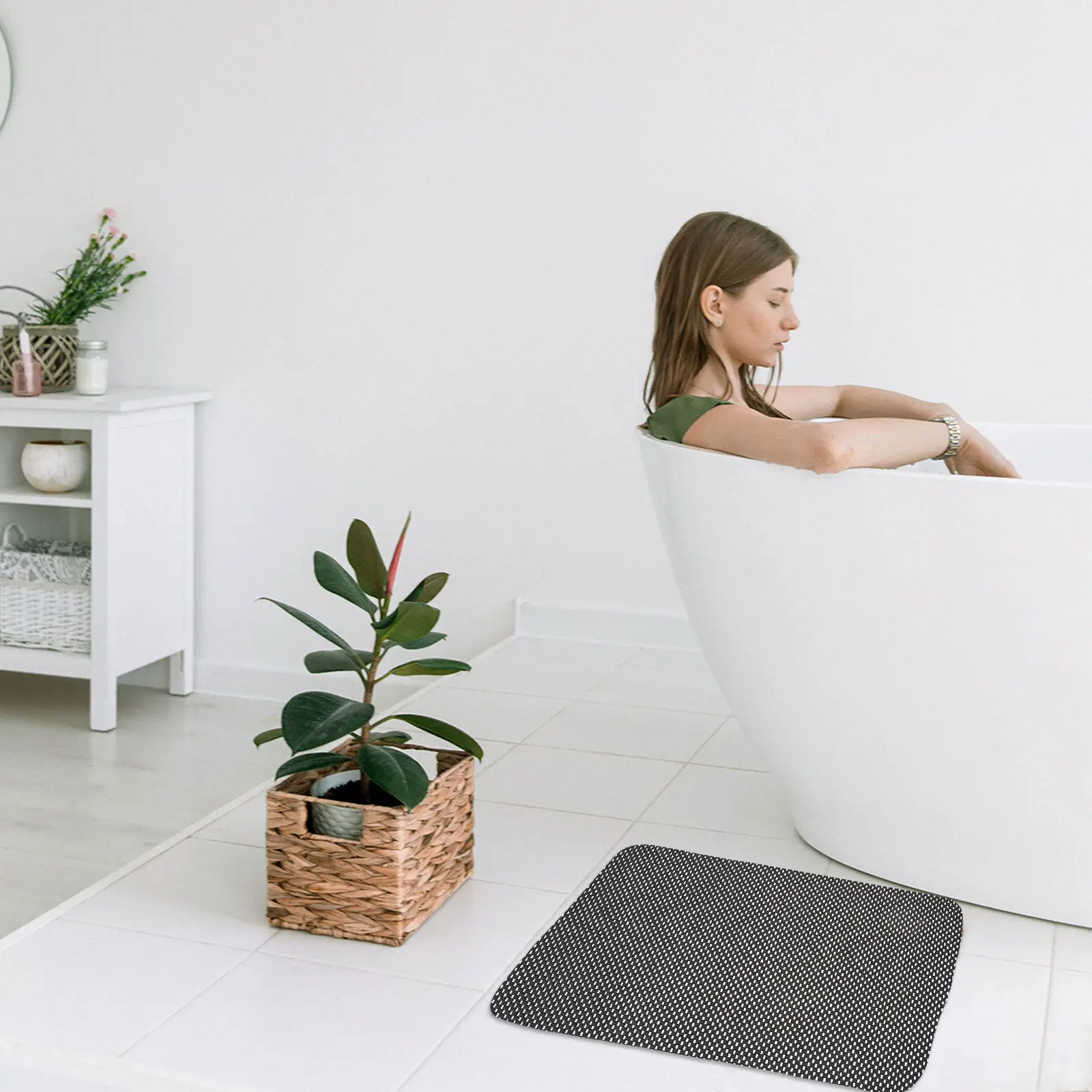 

1Pcs Non-Skid Floor Mat PVC Hollow Style Anti-Slip Door Cushion Multipurpose Home Floor Pad Non-Skid Doormat Anti-Slip Door Mat