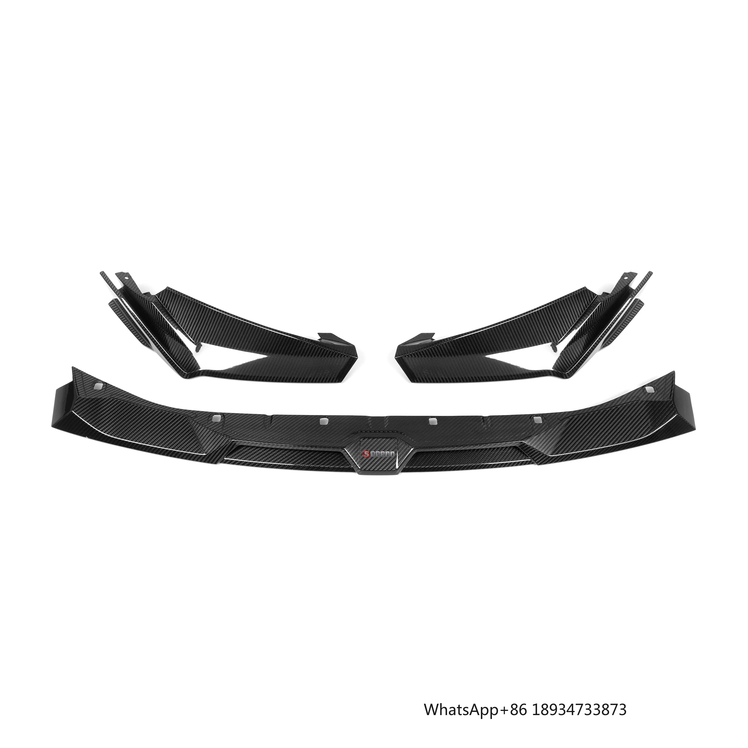 SQ Style 100% Dry Carbon Fiber Front Bumper Spoiler Lip for  BMW M3 M4 G80 G81 G82 G83 2021+  Front Lip