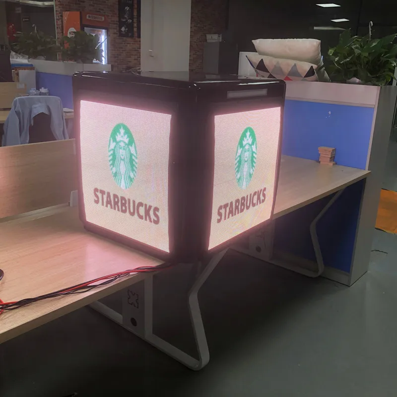 High waterproof sealed and insulated LED Display Screen creative takeaway boxes delivery box led led display delivery box