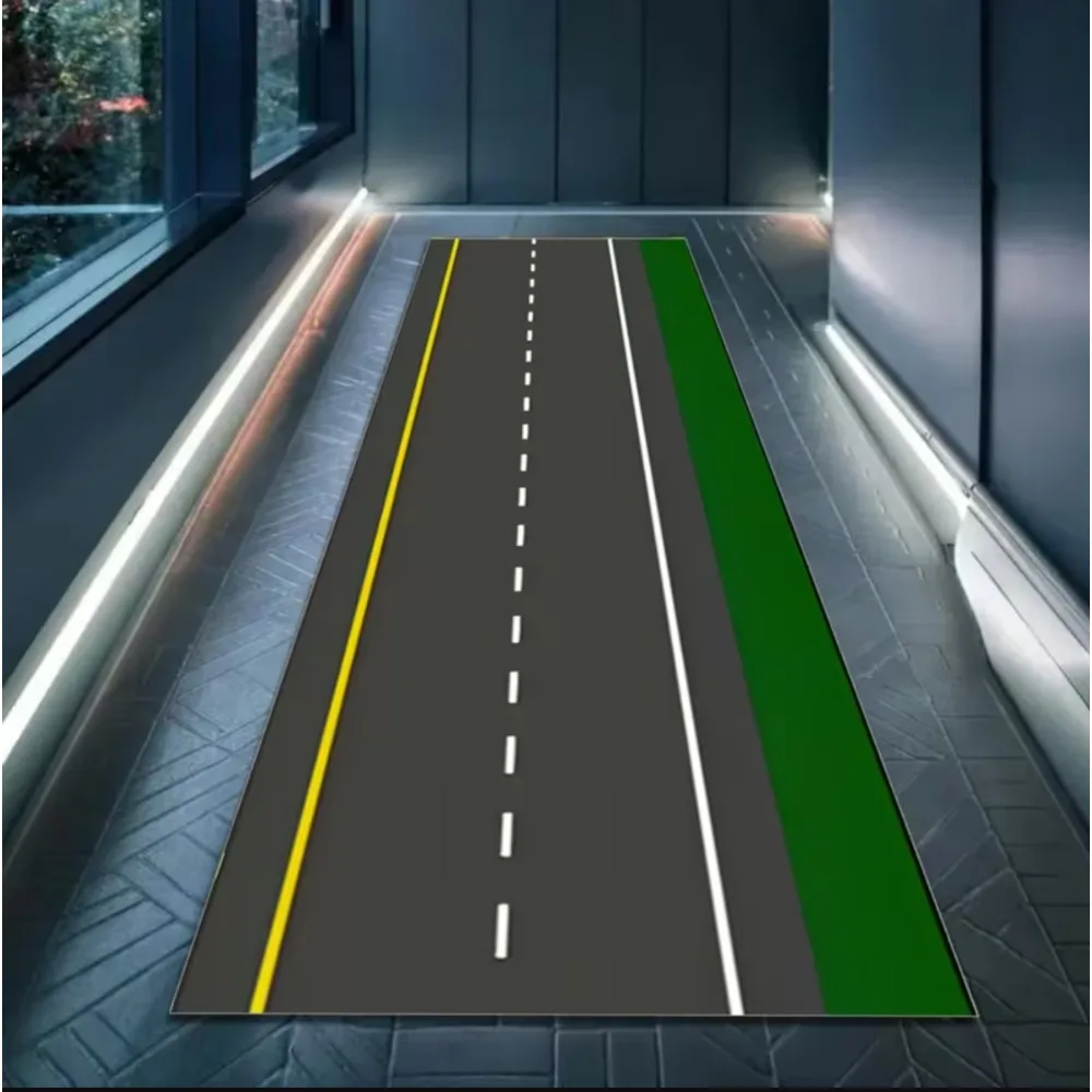 Plane Fun Airport Theme Carpet Anti Slip Easy To Clean and Durable Perfect for Home Kitchen Corridor or Vacation Home Carpet