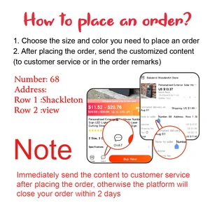 Nhà năng lượng mặt trời ngoài trời được cá nhân hóa LED LED LIGHT LIGHT 3D Laser Cut Rua Family House TÊN TÊN 12 Số cửa bán hàng chính - №4