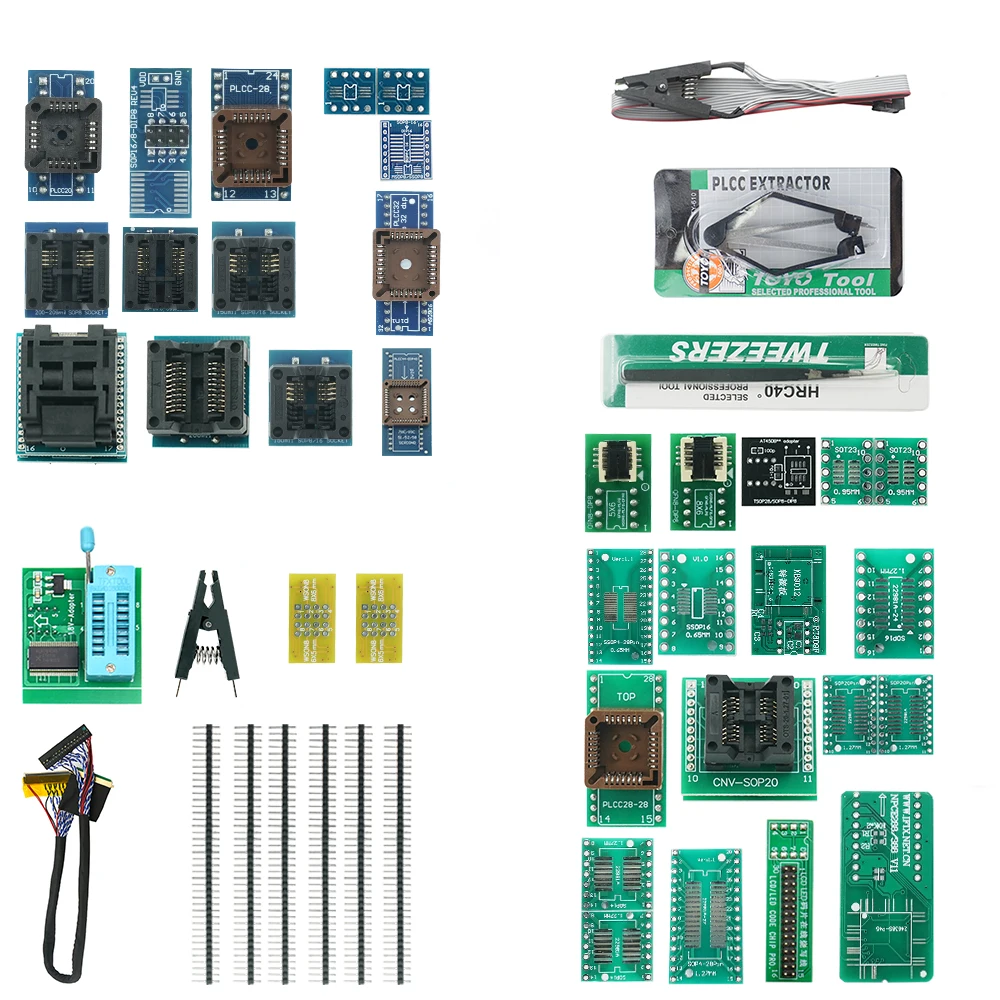 100% Original V12.67 XGecu T48 Programmer with 39 Adapters Support 35000+ ICs for PIC/NAND Flash/EMMC TSOP48/TSOP56/BGA+