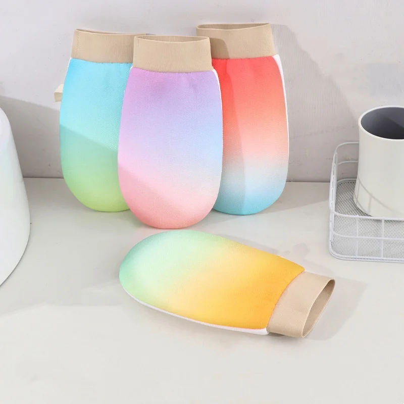 1pc Exfoliating Shower Gloves Painless Back Remove Dead Skin Scrubber Deep Cleansing Peeling Bathing Accessories Body Massager