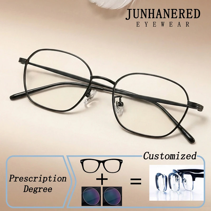 

Brand Design Polygon Vintage Small Frame Photochromic Prescription Glasses Anti Blue Light Presbyopic Myopia Astigmatism Eyewear