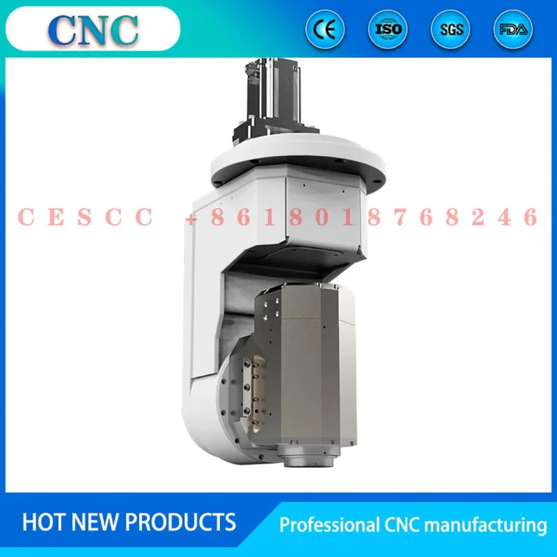 HQD Hanqi 12kw 5axis machining center-HSK63F water-cooled automatic tool change spindle motor AC rotation axis double swing head