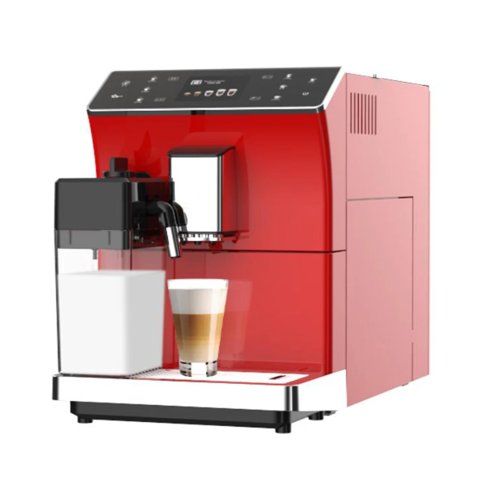 

Electric 1300W Coffee Shop Equipment Coffee Machine Commercial Smart Multipurpose Espresso Machine Coffee Makers With Milk Tank