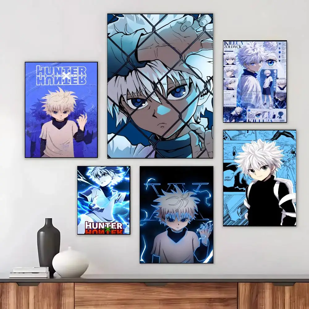 Anime K-Killua Zoldyck Poster HD Waterproof Self-Adhesive For Living Room Gift Bedroom Hallway Wall Decor