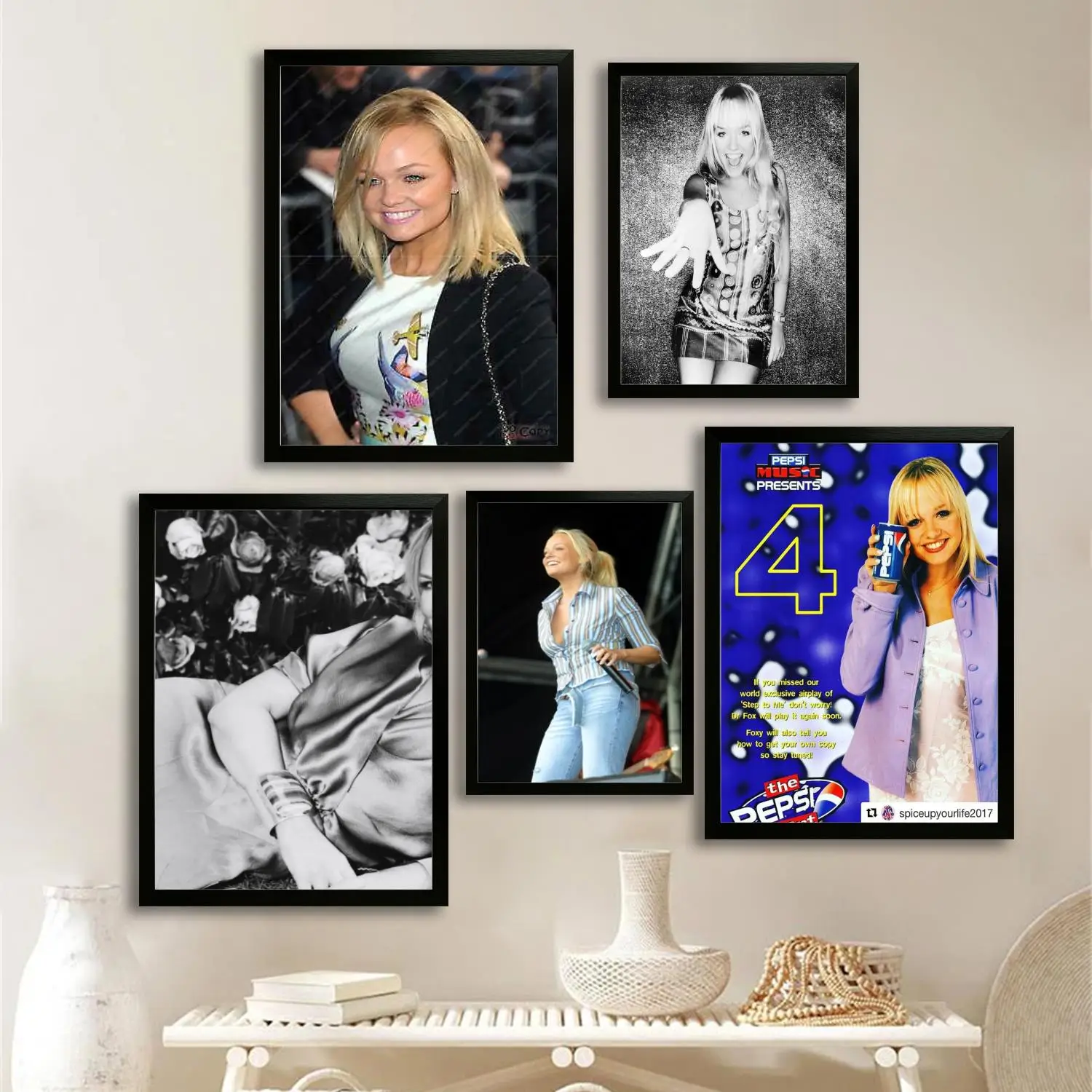 إيما بونتون ملصق فني قماشي وطباعة صورة فنية جدارية، ملصقات ديكور غرفة نوم الأسرة الحديثة، اللوحة الزخرفية #1