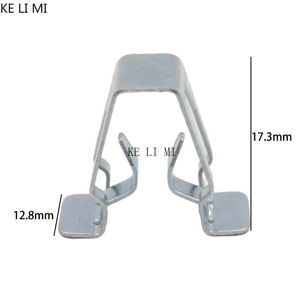 10 Stück U-förmige Metall-Schnappclips für die Armaturenbrett-Konsole, Befestigungselemente für die Instrumententafel im Auto, für Fahrzeugreparatur und -wartung – Detail 3