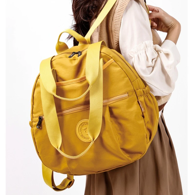 حقيبة ظهر عصرية جديدة للنساء حقائب ظهر للسفر خفيفة الوزن بسعة كبيرة 15.6 بوصة حقائب ظهر للكمبيوتر المحمول حقيبة كتف متعددة الأقسام