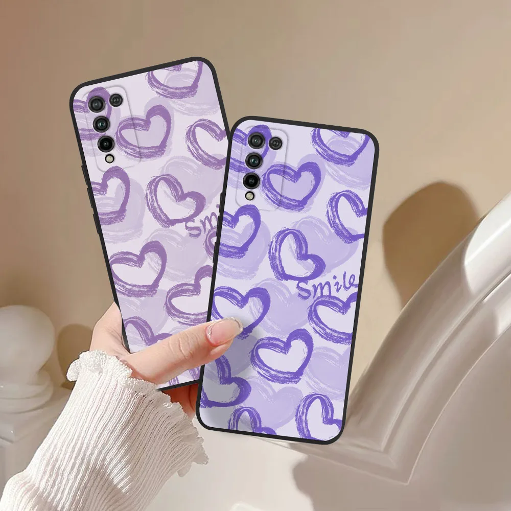 For Honor 10X Lite Case Cover Silicone Cute Love Back Cases for Huawei Honor 10X Lite Case TPU Phone Fundas Honor10X 10 X Lite