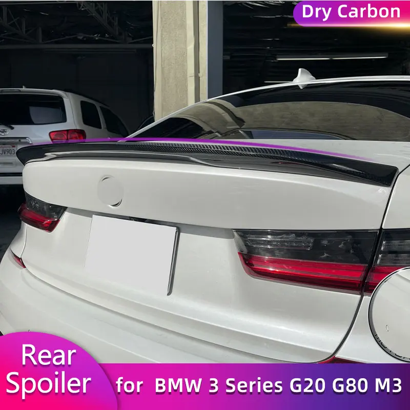 

Prepreg Dry Carbon Rear Trunk Spoiler Wings for BMW 3 Series G20 G28 G80 M3 Sedan 2020-2022 Car Rear Spoiler Boot Wing Lip