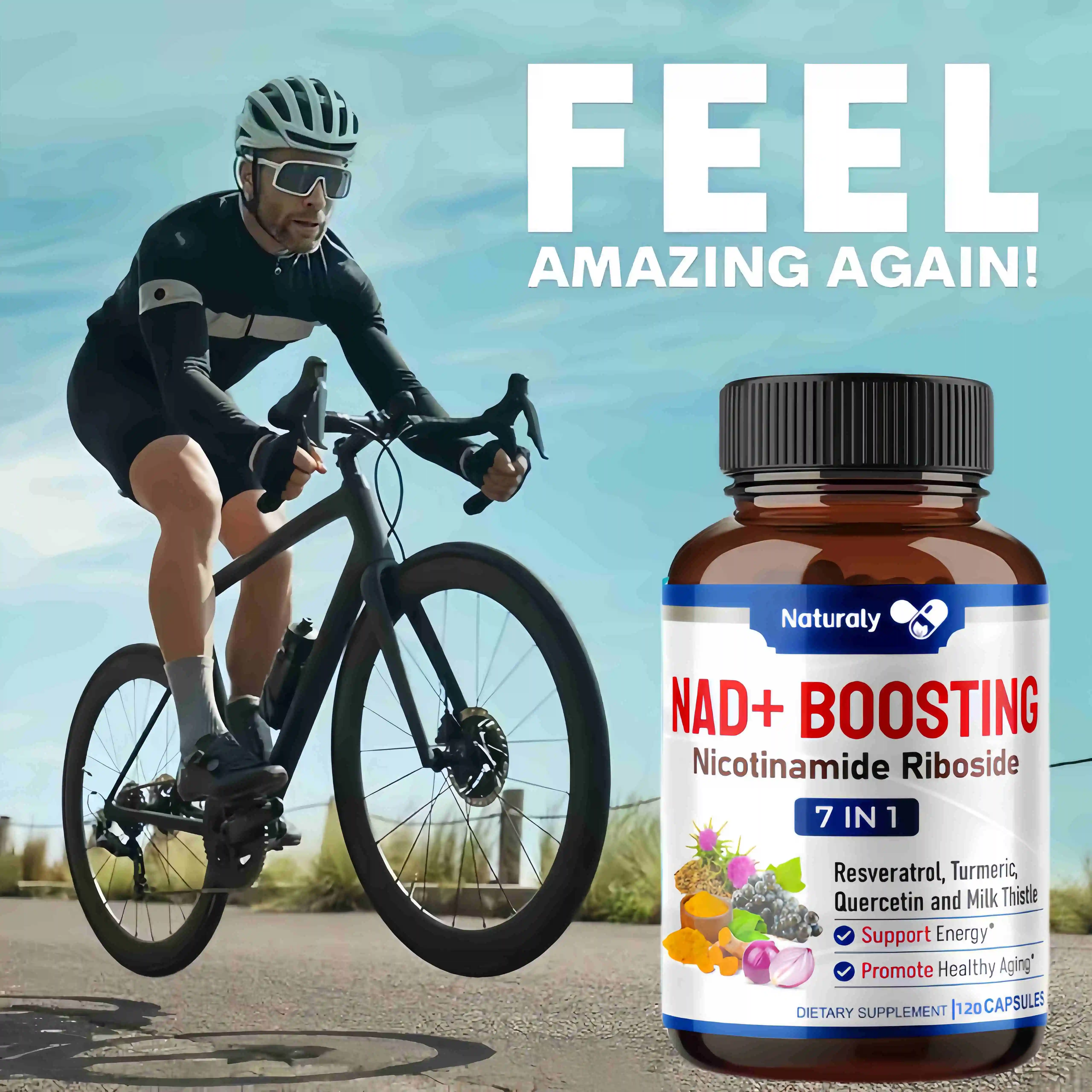 NAD+ Supplements Nicotinamide Riboside Alternative for Men&Women Anti Aging  Natural NAD+Booster for Longevity & Cellular Health