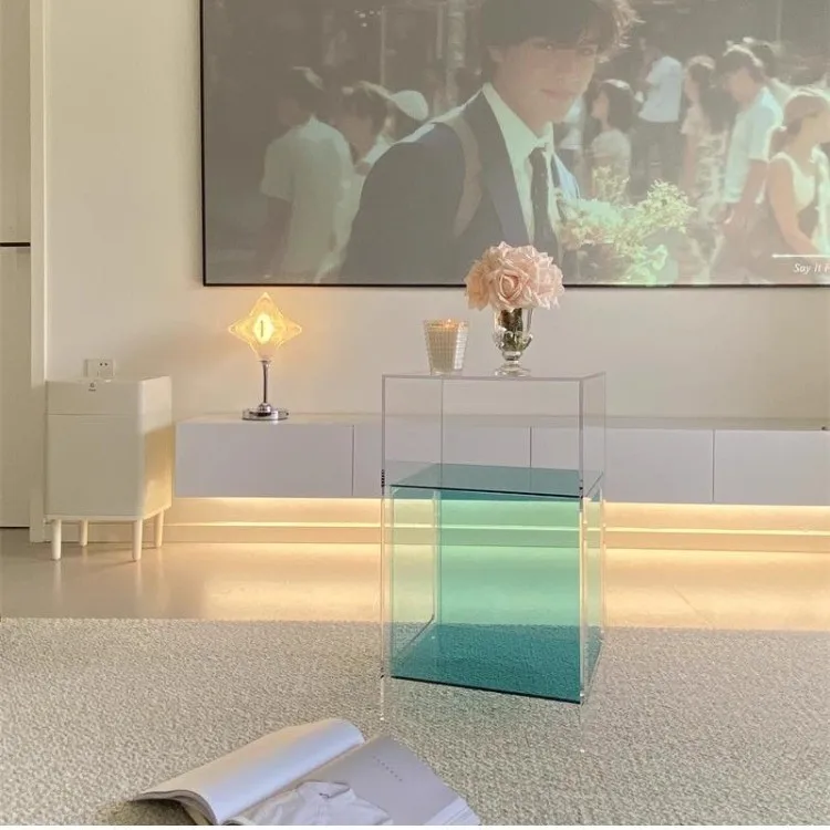 Sofa side table, home living room, hotel high-end coffee table, bedside table, mobile balcony, small table rack