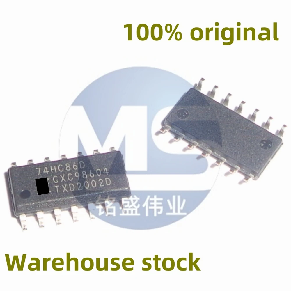 10PCS 100% new 74HC86D 74HC86 SMT SOP-14 four channel 2-input XOR gate logic chip