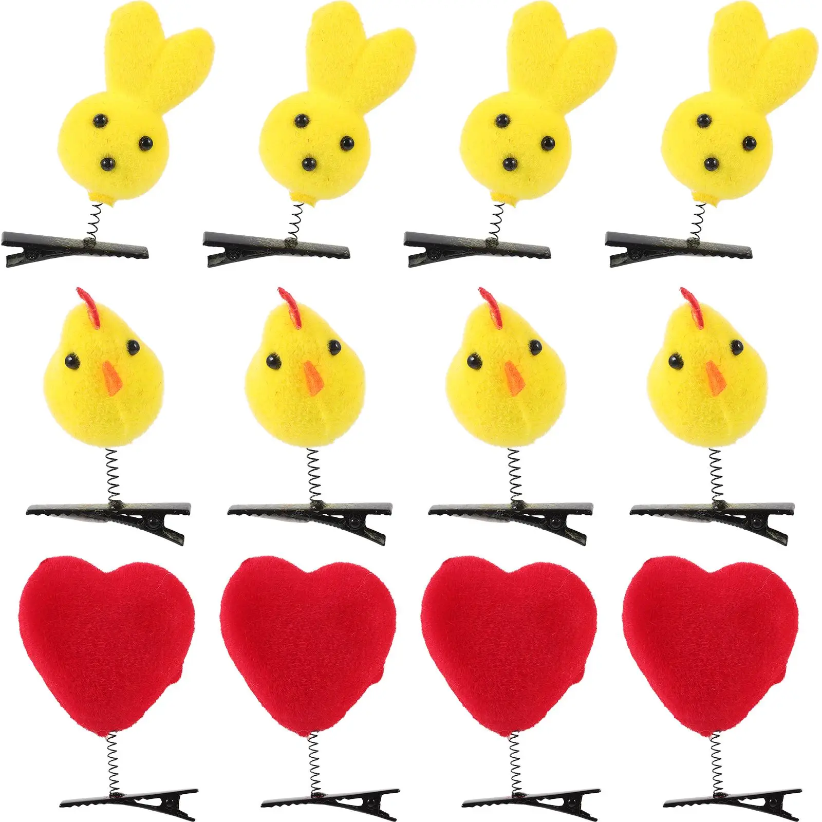 30pcs EasterChildren 헤어 클립 거품 어린이 봄 머리핀 카니발 부활절 파티 머리 장식 어린이 코스프레 의상 소품