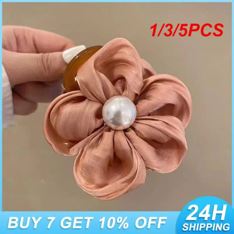 1/3/5PCS High Grade Fairy Hair Band Rugged And Durable High-end Pearl Hair Ring Spring Commodities Hairstyle Fashion Elegant