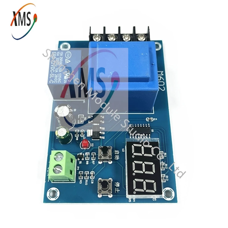 XH-M602 Digital Control Battery Charging Control Module AC 220V Lithium Storage Battery Charger Control Switch Protection Board