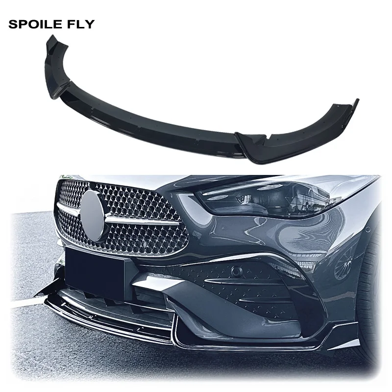 2024 2025 To Up For Mercedes-Benz CLE Coupe C236 CLE260 300 CLE53 AMG Car Front Bumper Lip Spoiler Splitter Diffuser Gloss Black