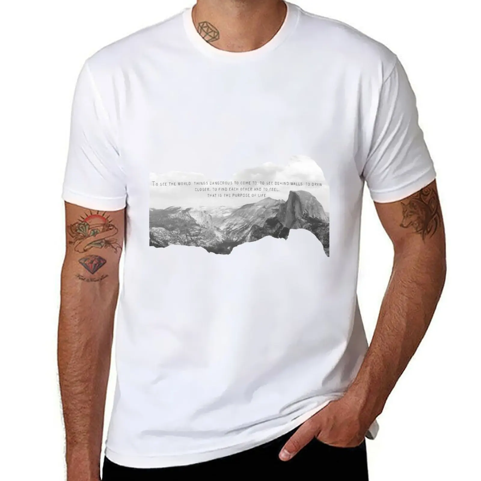 

Футболки из 100% мужчин, футболка Yosemite, хлопковая рубашка NP, Walter of man Mitty, летняя хлопковая футболка для жизни, секретная