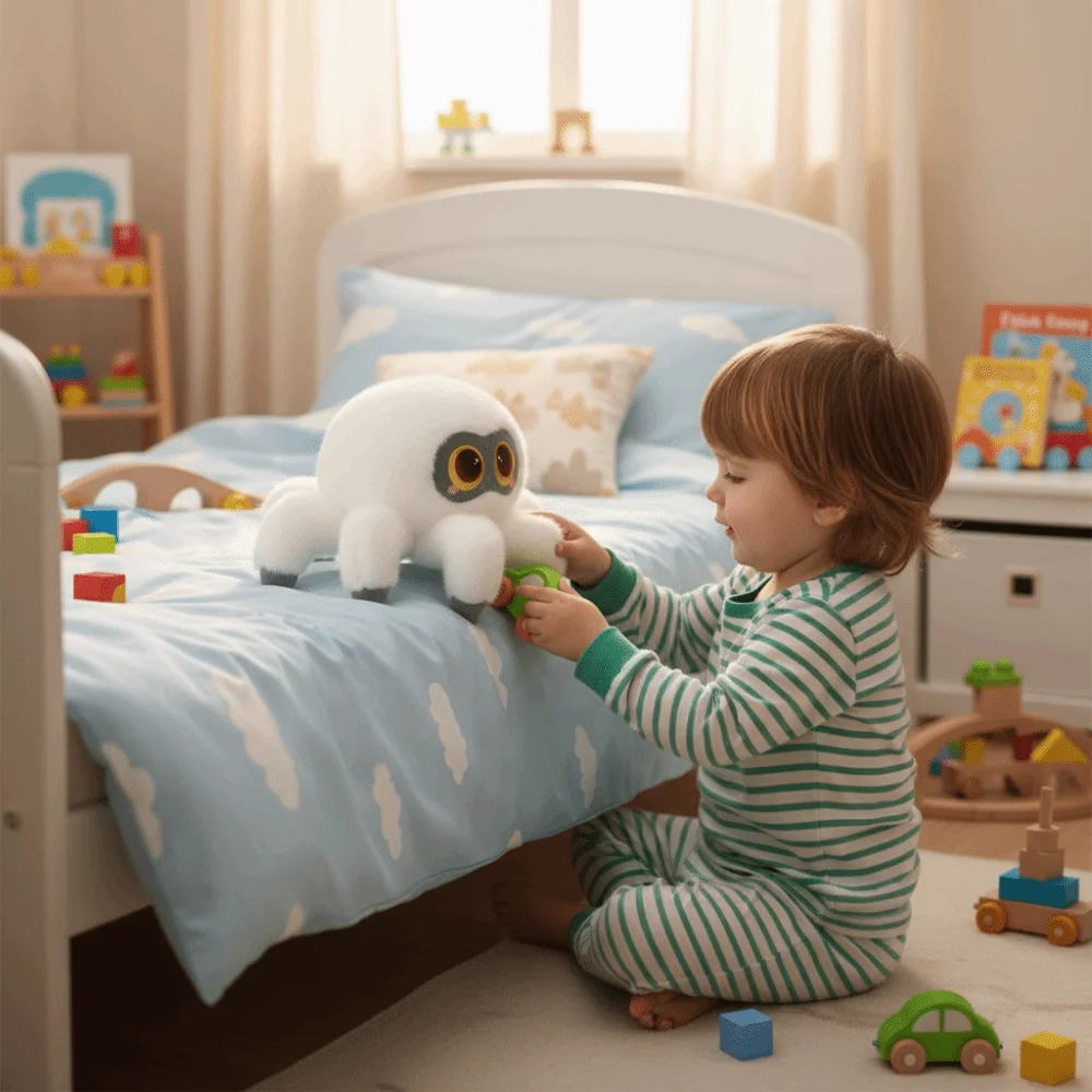 

Милый имитация паука, интерактивная коллекция чучел пауков ручной работы, удобные черные принадлежности для ползания домашних животных