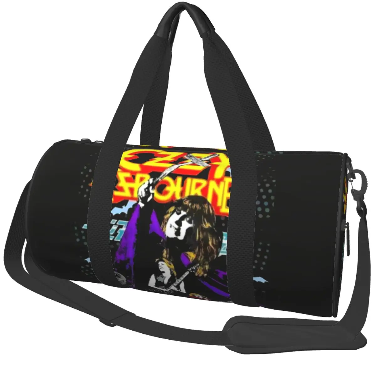 

Спортивная сумка Ozzy Osbourne Memorial RIP 1948-2025 Rock Legend Спортивная сумка большой вместимости Мужская женская сумка Оксфорд с принтом Сумка для фитнеса