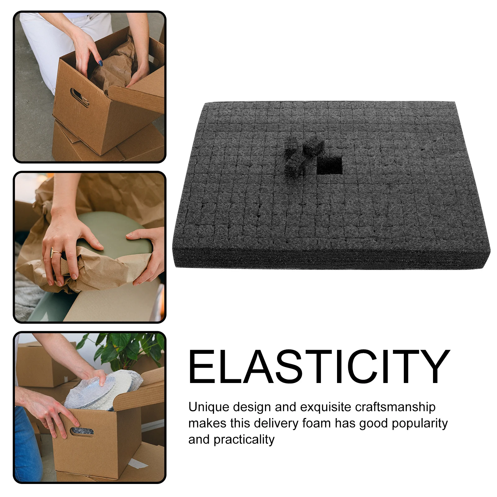 Tablero de cubo de inserción de espuma para embalaje de entrega, fácil de cortar, se adapta a cualquier tamaño, forma para una fijación segura de artículos, espuma de embalaje