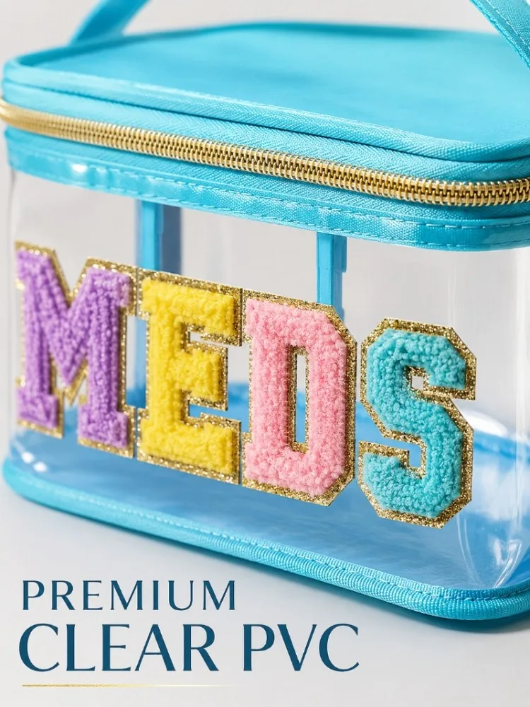 Clear Medicine Organizer Bag - alternate angle