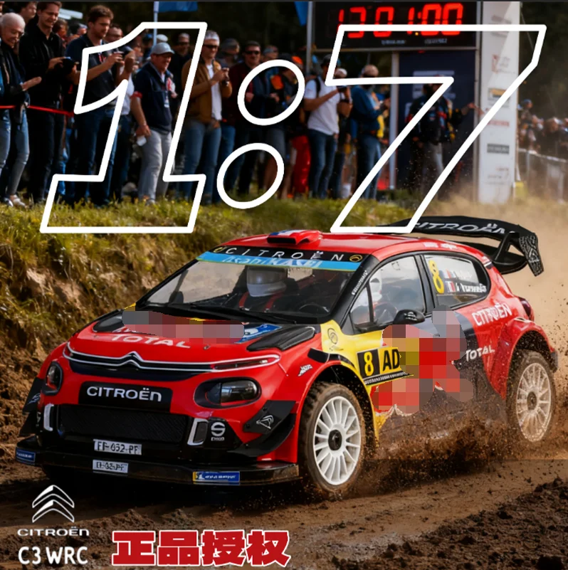 KM RC Thor nouvelle voiture de rallye 6S Simulation citroën C3 avec groupe de lumière quatre roues motrices sans brosse télécommande modèle de voiture électrique