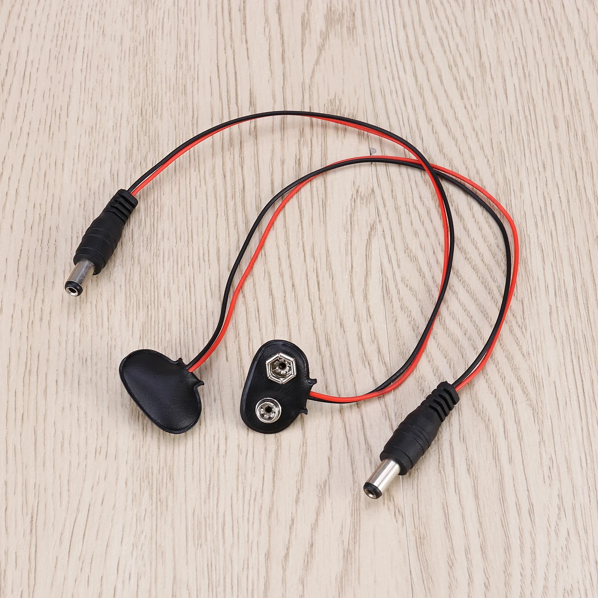 

5 pcs 9V Clip T Type 5.5 X 2.1 Mm Male Dc Plug Durable Connector For Led Strip Multimeter Alarm Tool Parts