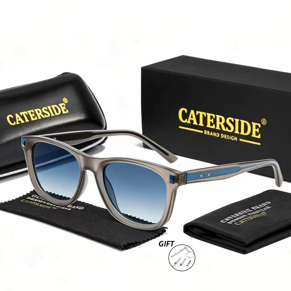 CATERSIDE Herren-Korrektionsbrillen, individuell angepasste quadratische Gläser, optische Sonnenbrillen für Damen, Outdoor-Brillen für Kurzsichtigkeit und Weitsichtigkeit – Detail 8