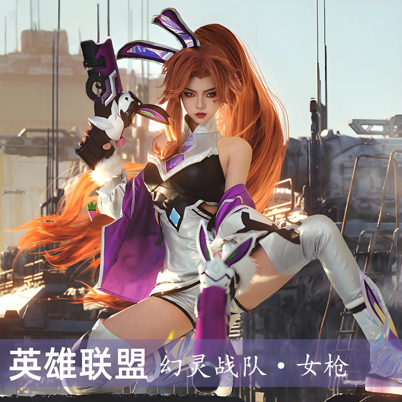 Game LOL cosplay sexy women costume Miss Fortune Pulsefire Caitlyn wig anime figures halloween party dress up girl Anime costume