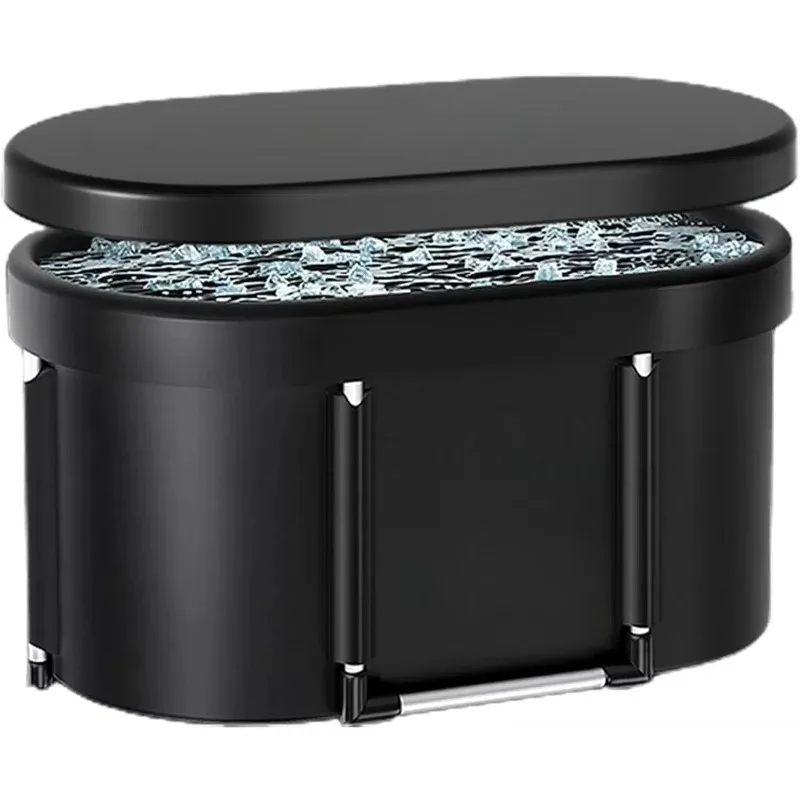 

Большая овальная многослойная ванна для ледяных процедур (60+ галлонов), портативная, для использования в помещении/на улице, улучшенная конструкция для восстановления спортсменов