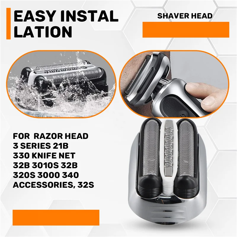 

AB43-для бритвенной головки Braun 3 серии 21B 330 сетка для ножей 32B 3010S 32B 320S 3000 340 аксессуары