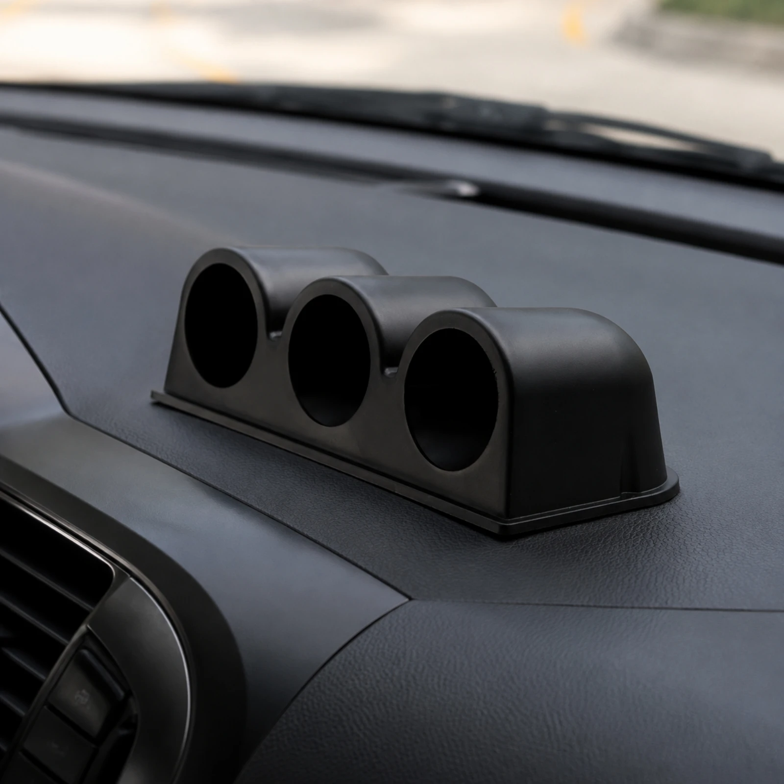 52mm Gauge Mounting Holder Easy to Install ABS Plastic Gauge Mount with Integrated Base Compact Slim