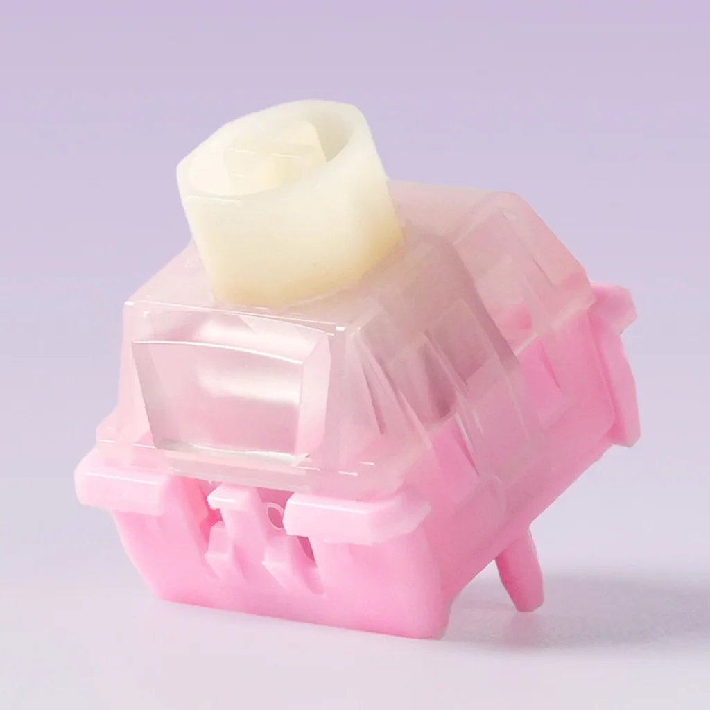 Wuque Studio WS Flux Pink: Novos Switches Magnéticos RGB Hall Effect para Teclado com Som de Cliques Profundos e Gatilho Rápido de 35 gf para Jogos