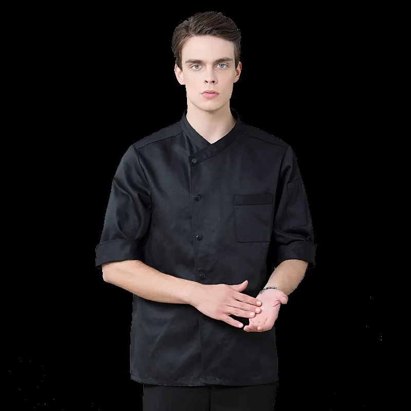 C726 Chef 'S Lange Mouwen Kleding Unisex Casual Hotel Uniformen Chef Kleren Restaurant Uniformen Hotel Keuken Jassen Big Size