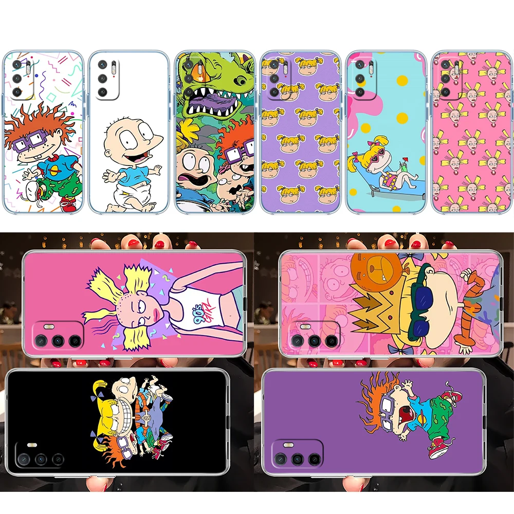 KH50 R-Rugrats Soft Shell Transparent Phone Case for Samsung Galaxy A04 A04S A14 A23 A34 A54 M23 M33 M52 M53