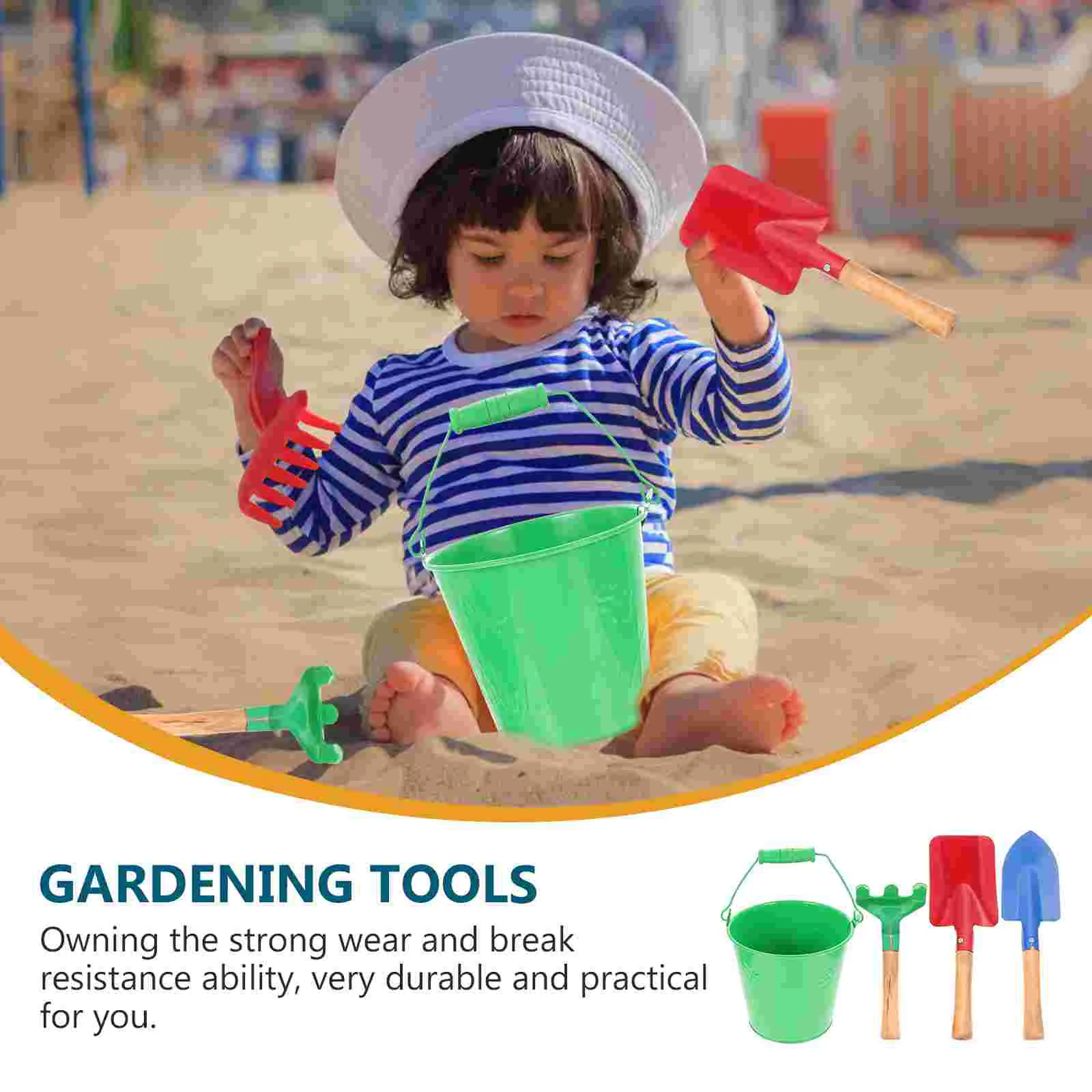 Sand Beach Bucket Gardening Kids Tools Children Planting Toys Essentials