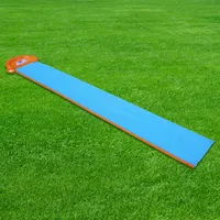 Lawn spray mat PVC material inflatable water slide blue children's water toy water slide cloth outdoor yard toy