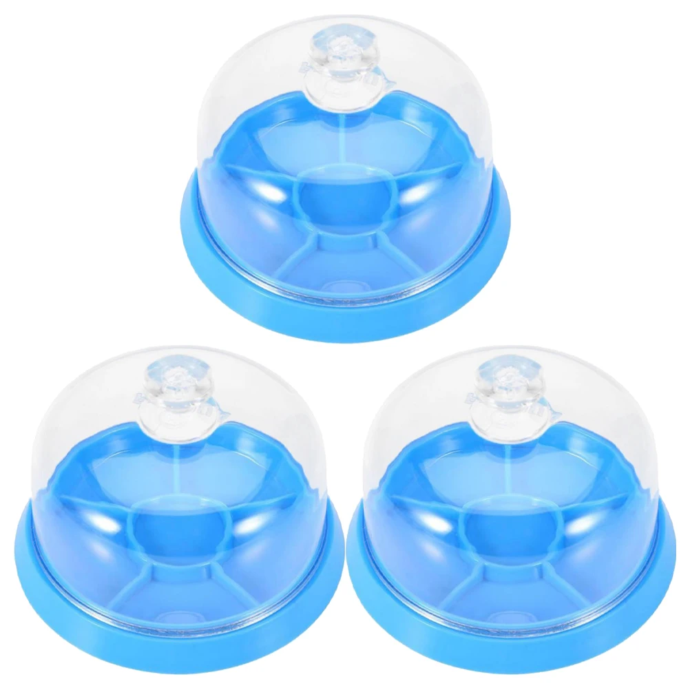 

3pcs Watch Repair Parts Storage Box Small Bracket Movement Holder Plastic Dial Protector Antidust Case Watch Tray