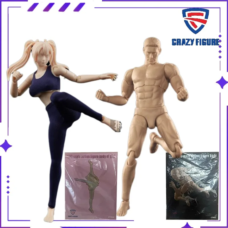 

CRAZY FIGURE Original Mobile Girl Nude LT004 1/12 Mobile Female Soldier Doll Accessories Model Toy Gift Collection in Stock