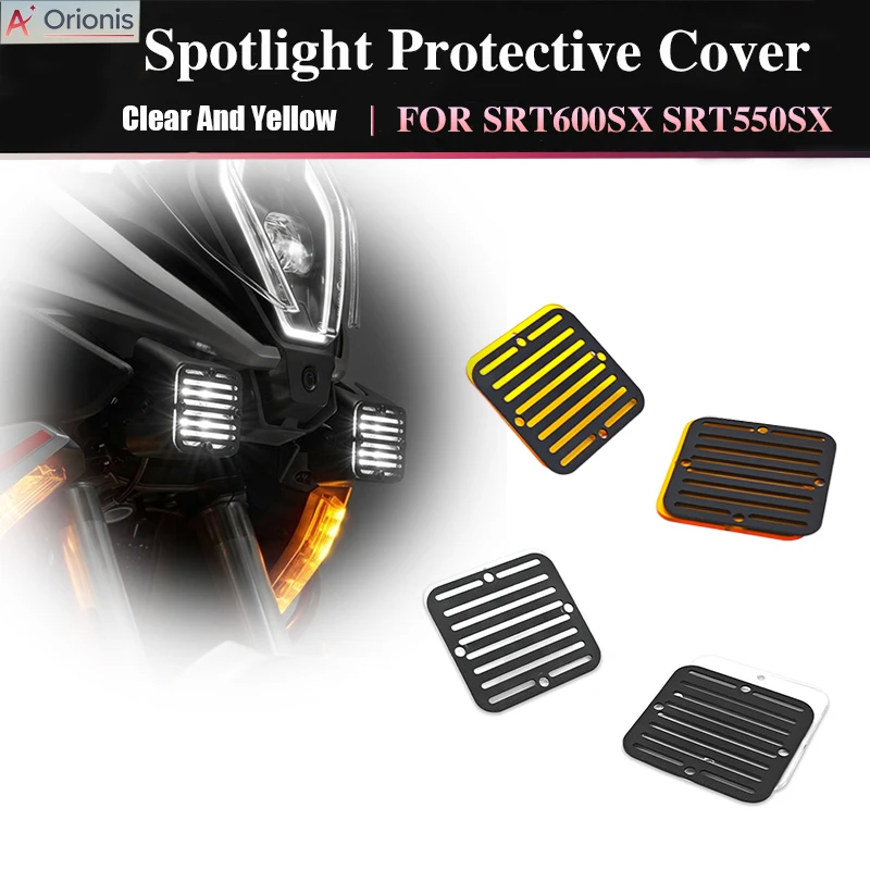 Fog Lamp Guard For QJMOTOR SRT600SX SRT550SX 2026 2025 Motorcycle front fog lamp spotlight protective cover