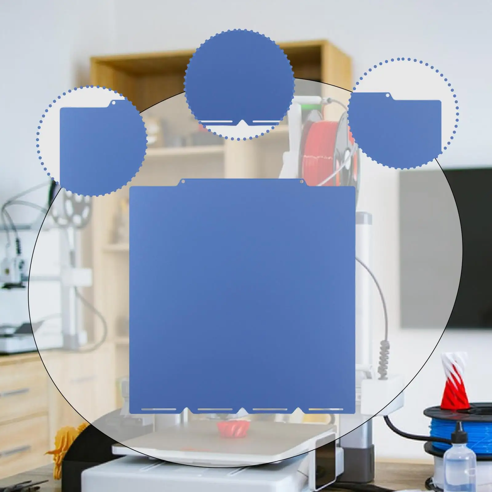 

Pei Build Plate Professional Stable Flexible 27cmx27cm Double Side Replacement Pei Print Bed Platform 3D Printer Parts Pei Sheet