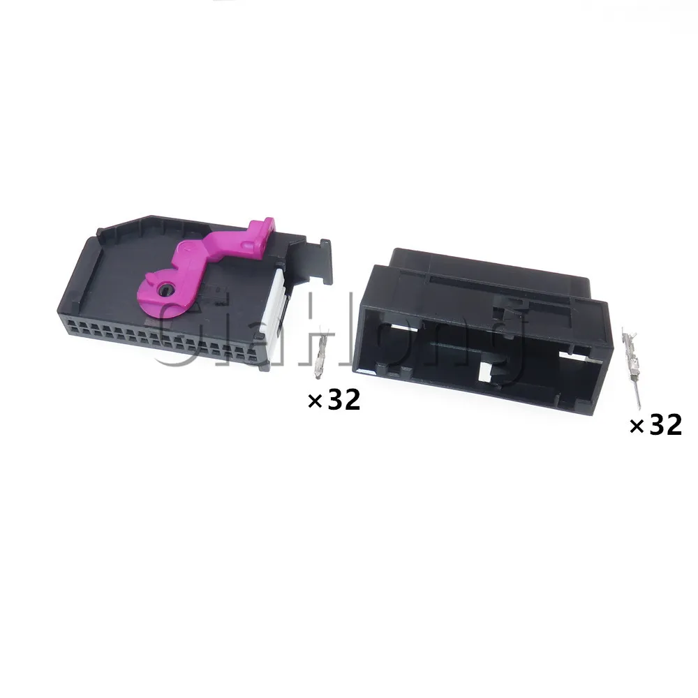 1 Set 32 Ways 1719057-3 2050723-3 Auto Central Control Instrument Electrical Cable Harness Plug AC Assembly Car Connector