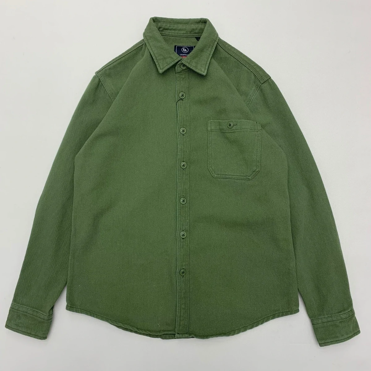 

May Khaki heavy heavy heavy cargo shirt men's cotton long sleeve leisure port style retro large size loose coat