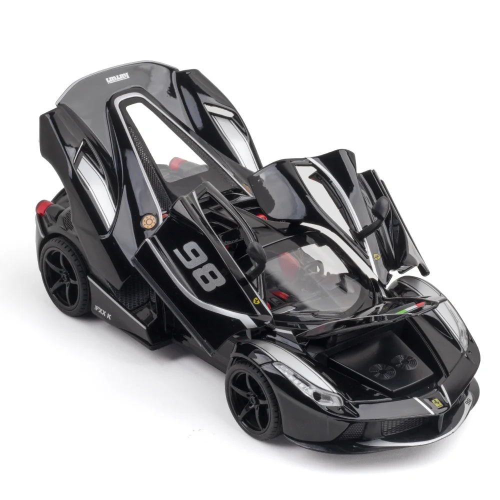 

1:22 LaFerrari FXX K sports car High Simulation Diecast Metal Alloy Model car Sound Light Pull Back Collection Kids Toy Gifts