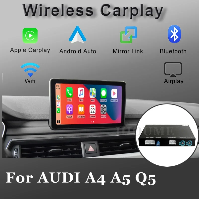 

Wireless Carplay MMI Android Auto Interface box For AUDI A4 A5 Q5 S5 3G MMI system multimedia Original Screen Update