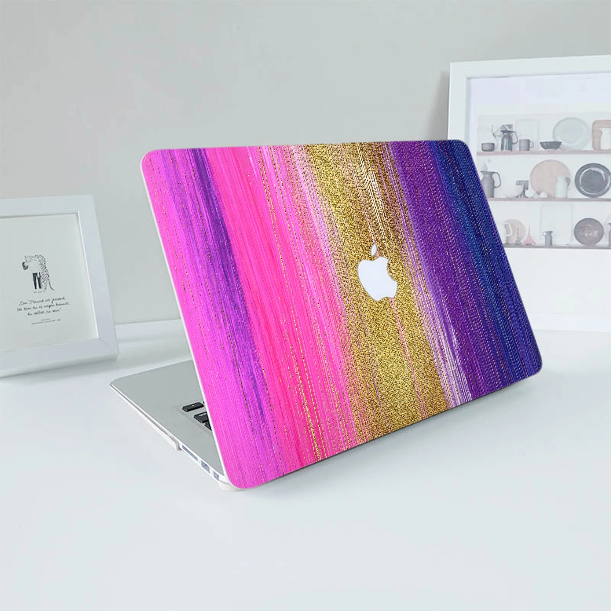 

Colorful Laptop Case For Macbook Air 13 M2 2022 A2681 A2337 A2179 A2338 M1 Chip Pro A2289 Macbook A1466 Case With Apple Logo