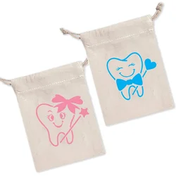 Kid Children baby boy girl Tooth Fairy bag Keepsake gift box Dentist Hygienist Assistant Student birthday Graduation supplies